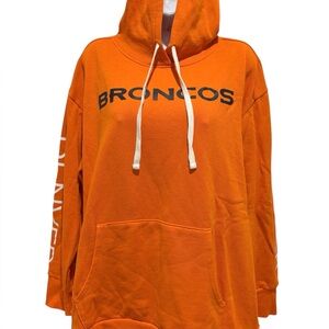 GIII APPAREL Women’s NFL DENVER BRONCOS Women’s Orange Hoodie Sweatshirt Size XL